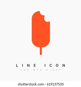 ice cream line vector icon