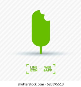ice cream line vector icon