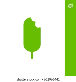 ice cream line vector icon