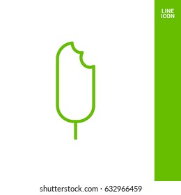 ice cream line vector icon