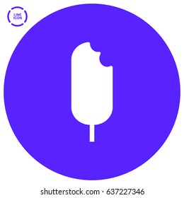 ice cream line vector icon