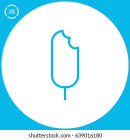 ice cream line vector icon