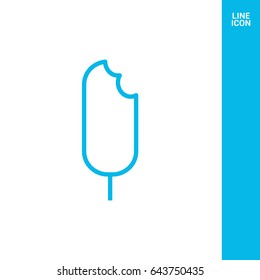 ice cream line vector icon