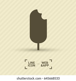 ice cream line vector icon