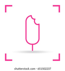 ice cream line vector icon