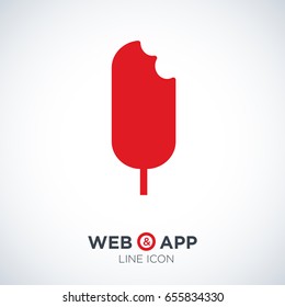 ice cream line vector icon