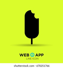 ice cream line vector icon