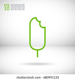 ice cream line vector icon