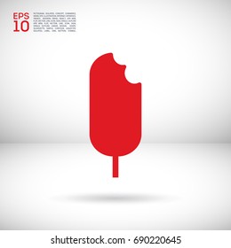 ice cream line vector icon