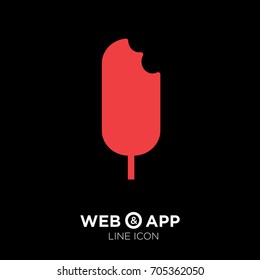 ice cream line vector icon