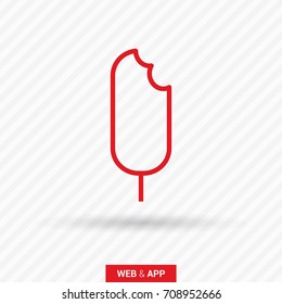 ice cream line vector icon