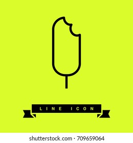 ice cream line vector icon