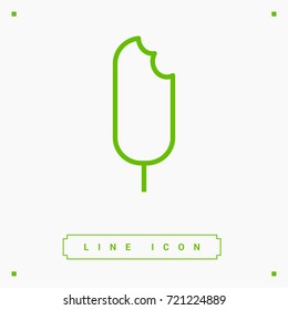 ice cream line vector icon