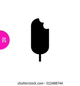 ice cream  linear vector icon for websites and mobile minimalistic flat design.