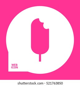 ice cream  linear vector icon for websites and mobile minimalistic flat design.