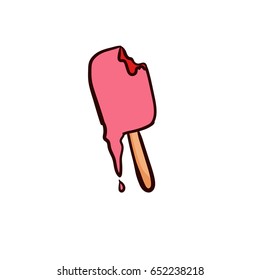 ice cream linear vector icon