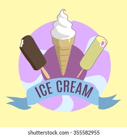 Ice cream logo