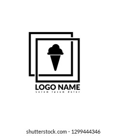 ice cream logo concept. Designed for your web site design, logo, app, UI