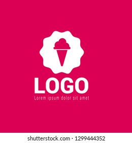 ice cream logo concept. Designed for your web site design, logo, app, UI