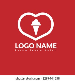 ice cream logo concept. Designed for your web site design, logo, app, UI