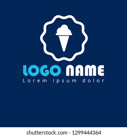 ice cream logo concept. Designed for your web site design, logo, app, UI