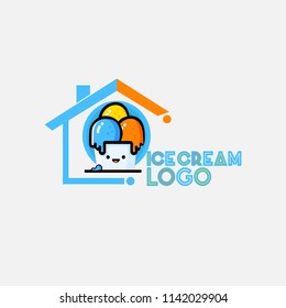 ice cream logo design