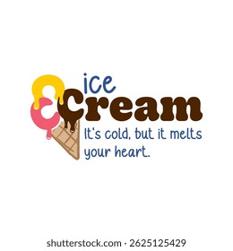 Ice Cream Logo Design - It’s cold, but it melts
your heart.