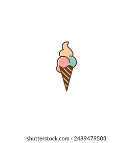Ice Cream Logo Design, Fresh Ice Cream Cone