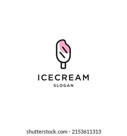 Ice cream logo design icon vector template