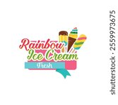 Ice Cream Logo Design Royalty Free Clipart, Vectors, and Stock Illustration.