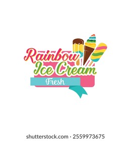 Ice Cream Logo Design Royalty Free Clipart, Vectors, and Stock Illustration.