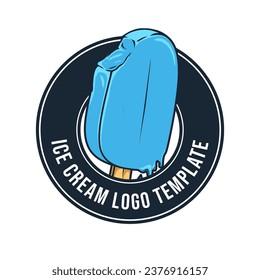 ice cream logo design template