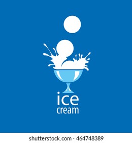 ice cream logo design template. Vector illustration