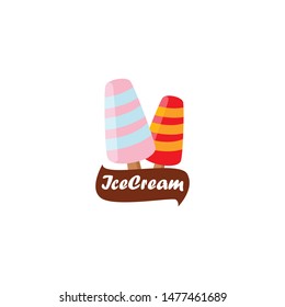 Ice Cream Logo Design Vector