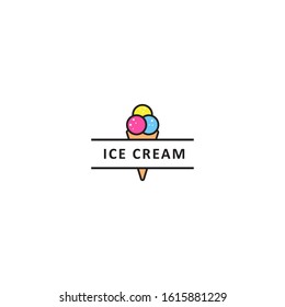 Ice cream Logo design vector template (2)