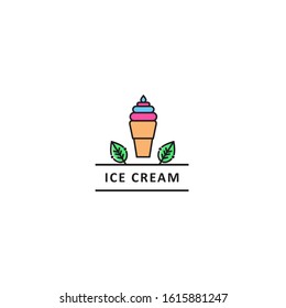 Ice cream Logo design vector template (8)