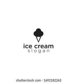ice cream logo design vector