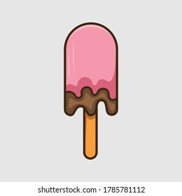 Ice cream logo design vector