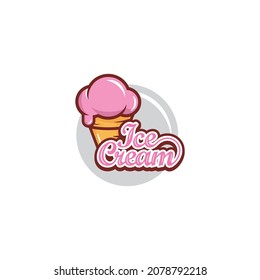 Eis-Creme-Logo, Vektorgrafik