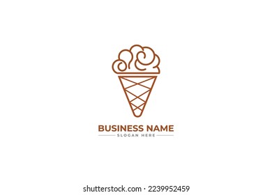 Ice Cream logo design vector design