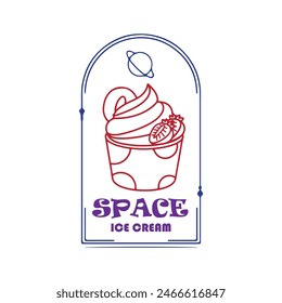  ice cream logo design vector for graphic designer or shop 