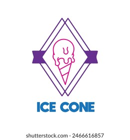  ice cream logo design vector for graphic designer or shop 
