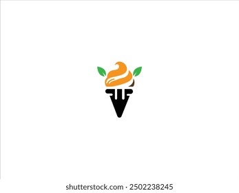 Eiscreme Logo Design Vektor