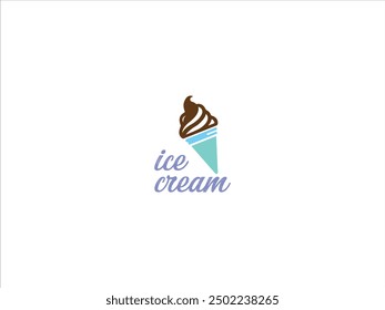 Ice cream logo design vector