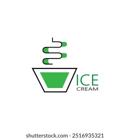 logotipo de sorvete design.logotipo criativo