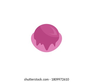 Ice cream logo dessert vector icon 
