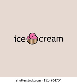 Ice cream logo graphic design