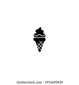 ice cream logo icon design with white background