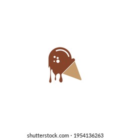 Ice cream logo icon design  vector template