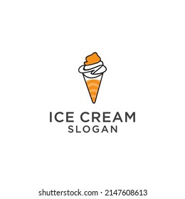 Ice cream logo icon design